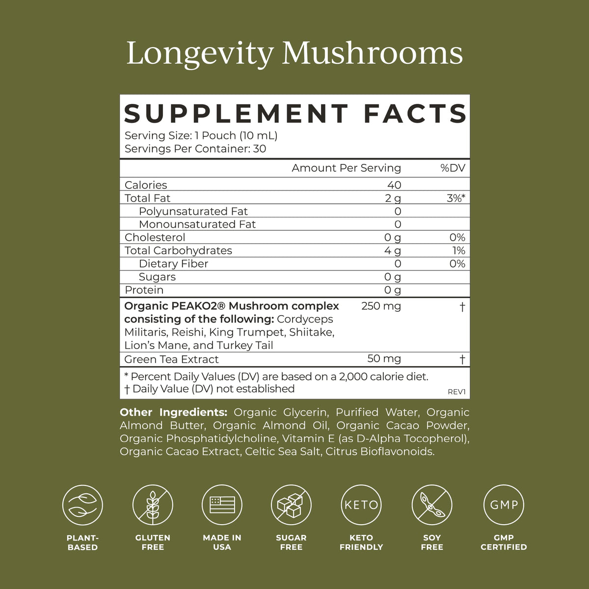 Sachet individuel de CYMBIOTIKA Liposomal Champignon ouvert