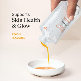 Sachet individuel de Nu Skin Beauty Focus Collagen+ à saveur pêche