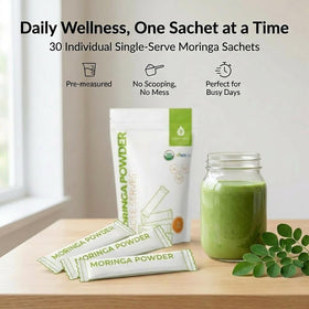 Sachet individuel de poudre de moringa bio