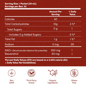 Sachet individuel de Vida Lifescience Liposomal NAD+