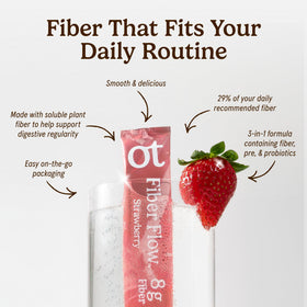 Sachet individuel des Fiber Flow Sticks Fraise