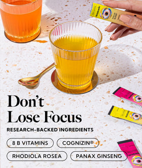 Sachet Neutonic Mélange Nootropique Focus ouvert montrant la poudre