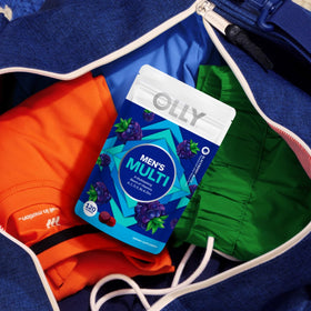 Sachet OLLY ouvert montrant les gummies à l'intérieur