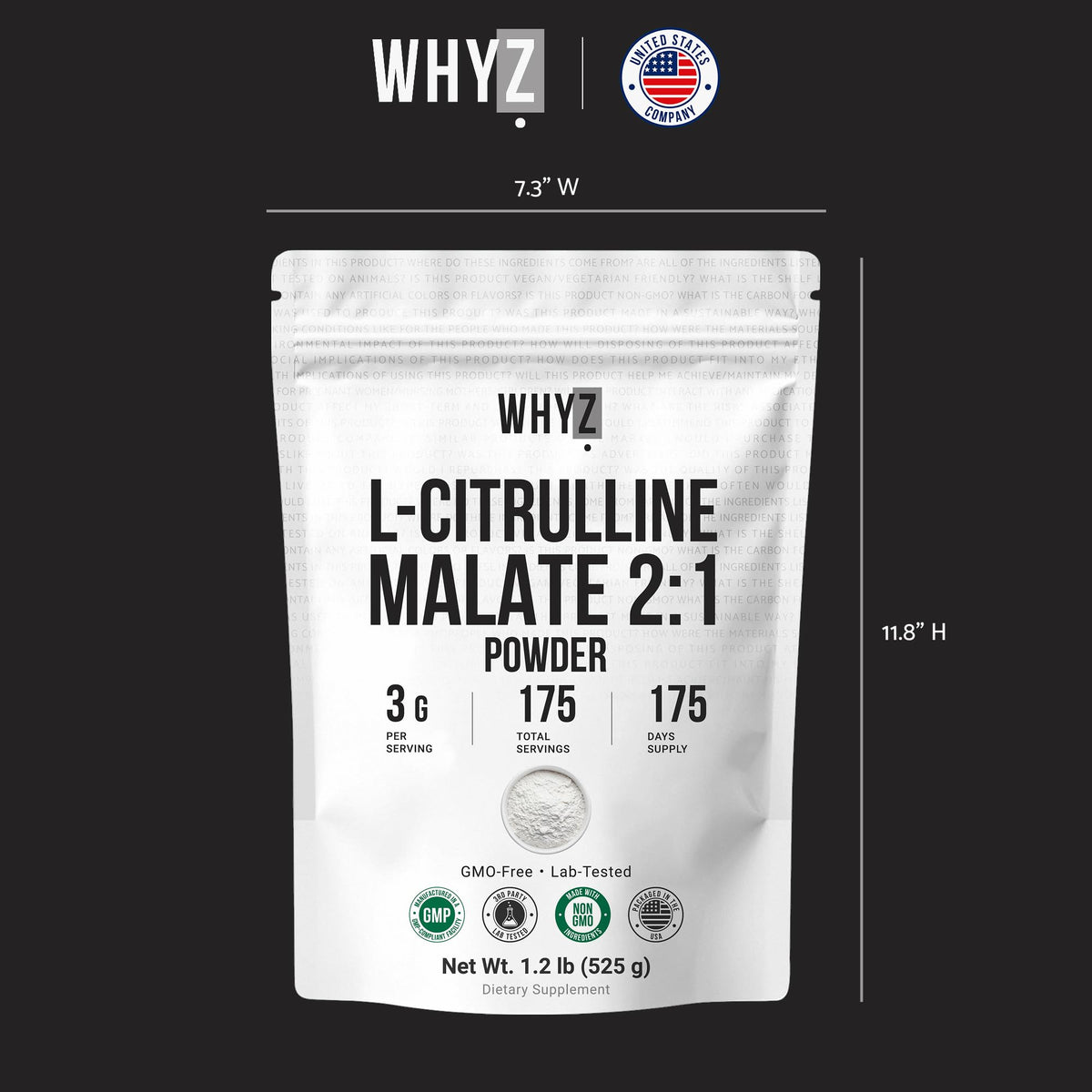 Sachet refermable de L-Citrulline Malate WHYZ