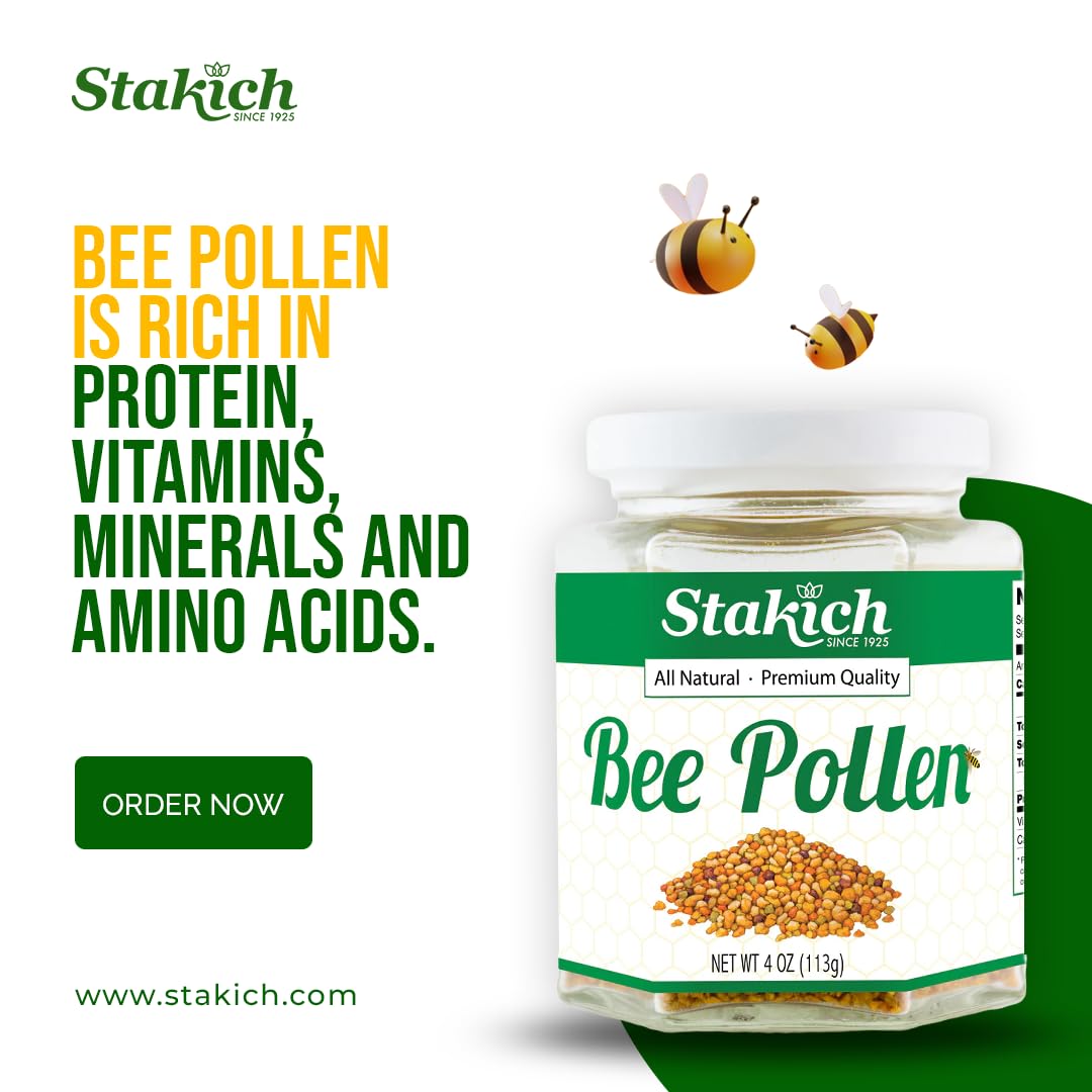 Sachet refermable de pollen d'abeille Stakich