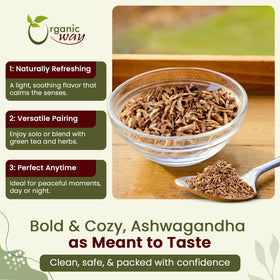 Sachet refermable de racine d'ashwagandha bio Organic Way