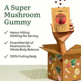 Sachet refermable des gummies de champignons WonderDay