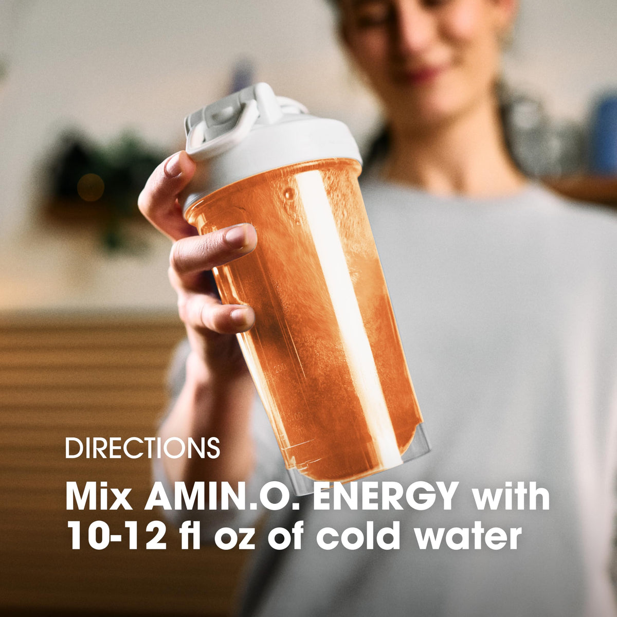 Sachets Amino Energy Optimum Nutrition ouverts avec poudre visible