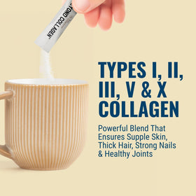 Sachets de collagène hydrolysé Live Conscious avec des ingrédients