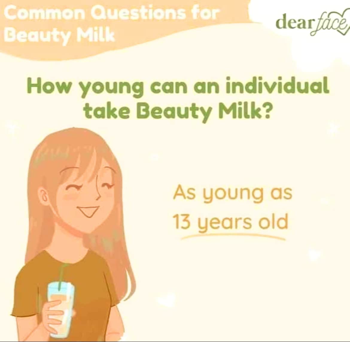 Sachets de Dear Face Boisson au Collagène Japonais présentés sur une table
