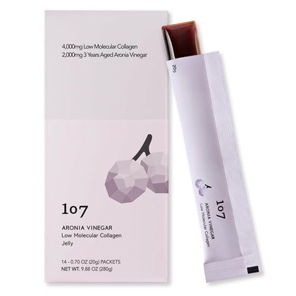 Sachets de gelée de collagène 107 20g en vue de face