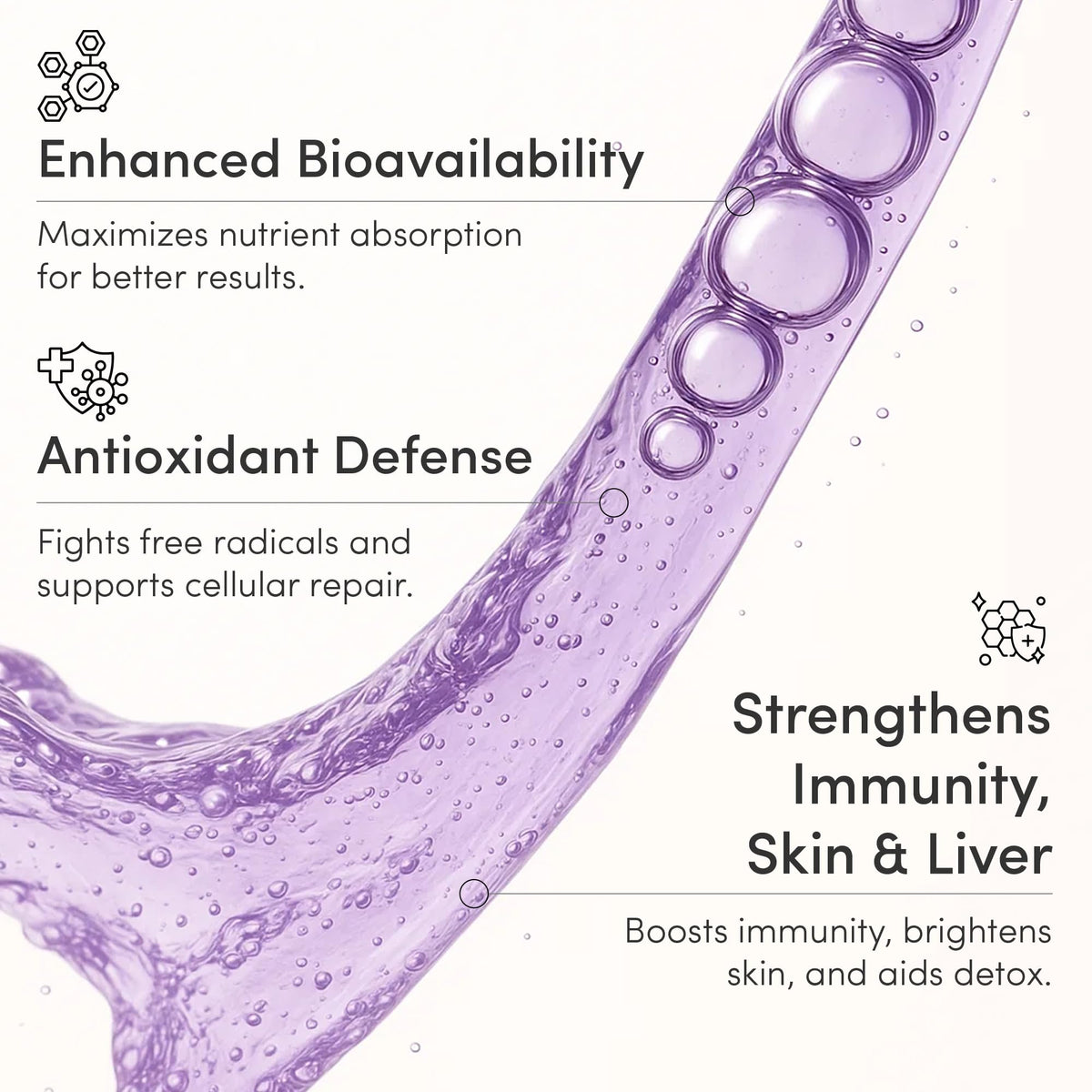 Sachets de Glutathione Liposomal Vida Lifescience avec vitamine C