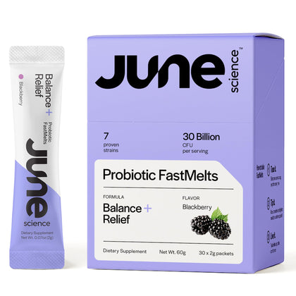 Sachets de June Science Balance + Relief au goût mûre