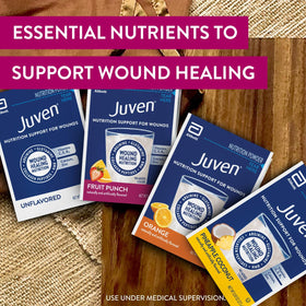 Sachets de Juven pour cicatrisation, contenu visible