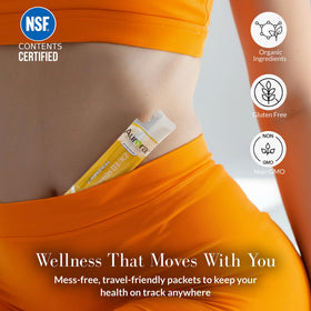 Sachets de Liposomal D3 avec K2 d'Aurora Nutrascience en vue de face