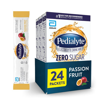 Sachets de mélange de boisson électrolytique Pedialyte saveur fruits de la passion