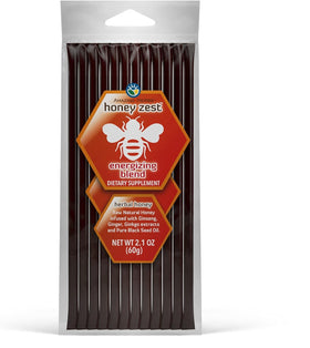 Sachets de Miel Naturel Cru d'Amazing Herbs avec Huile de Nigelle