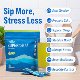 Sachets de Nello Supercalm en format pratique à emporter
