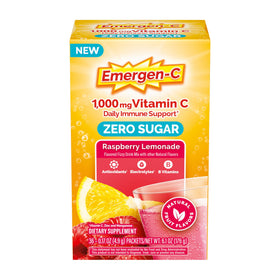 Sachets de poudre de vitamine C Emergen-C saveur framboise citronade