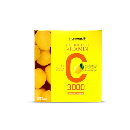 Sachets de poudre de vitamine C NANOWELL 3000mg en citron