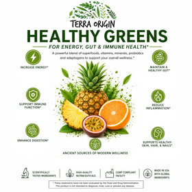Sachets de poudre TERRA ORIGIN Greens Stick Pack en mode de vie actif