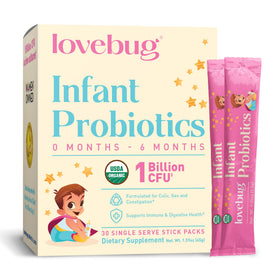 Sachets de probiotiques LOVEBUG pour nourrissons 0-6 mois