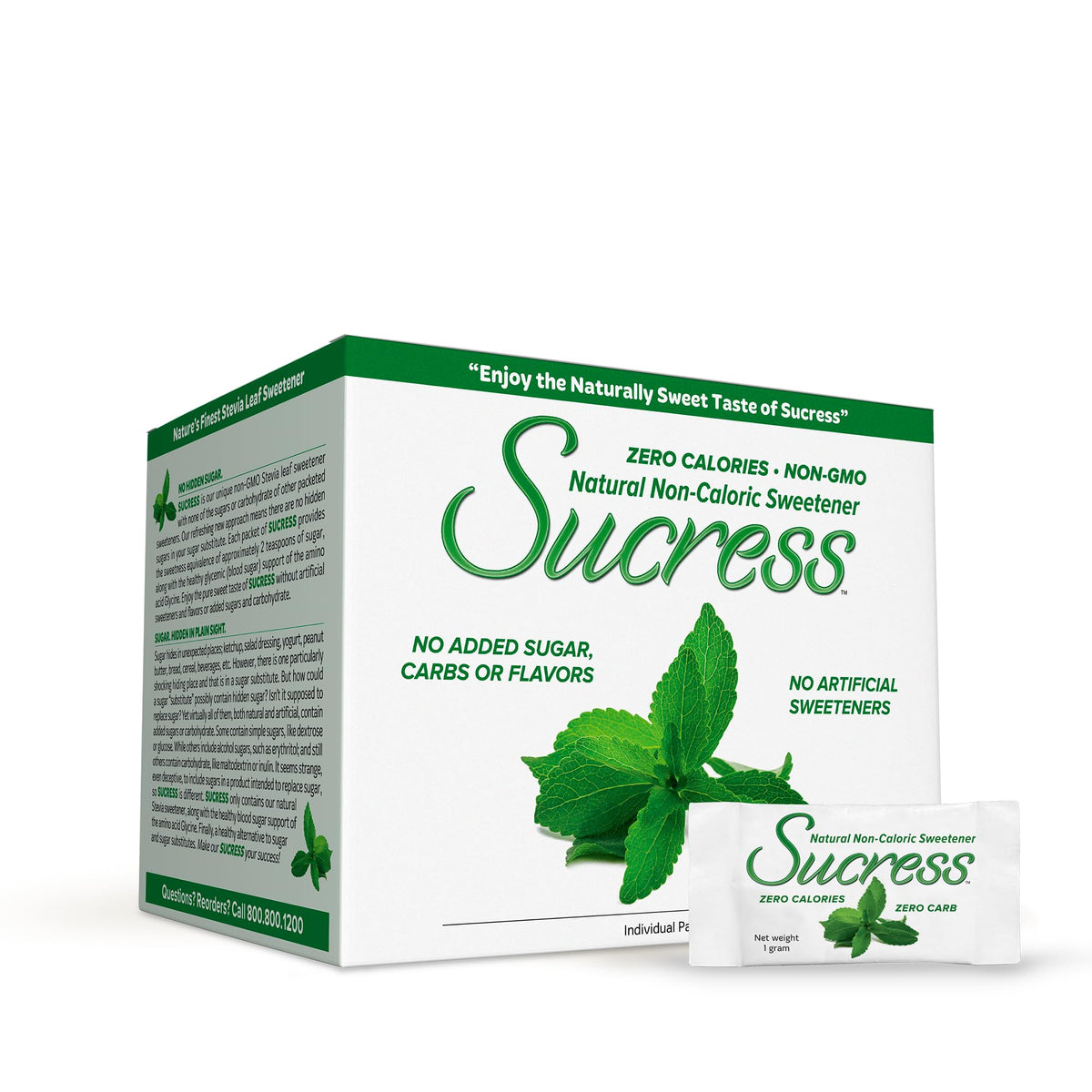 Sachets de Sucress d'ANDREW LESSMAN, 250 sachets de Stevia