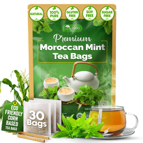 Sachets de thé vert marocain à la menthe TOG999, vue de face