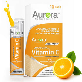 Sachets de vitamine C liposomale Vida Lifescience, orange, vue de face