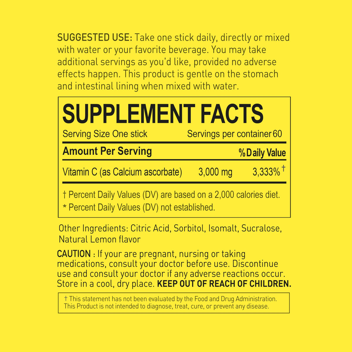 Sachets de vitamine C NANOWELL avec un verre d'eau