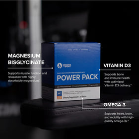 Sachets de vitamines multivitamines Designs for Sport ouverts