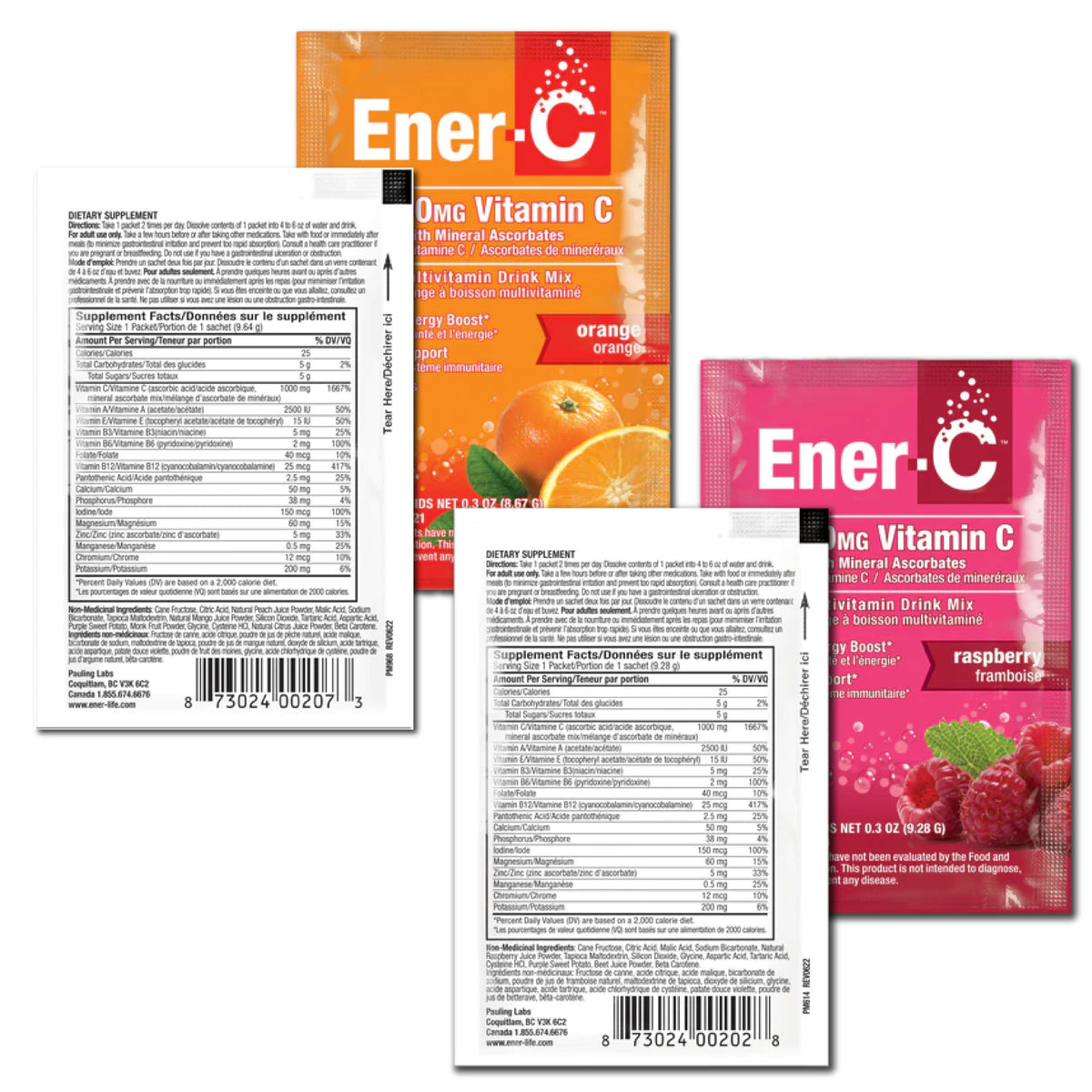 Sachets Ener-C dans un environnement de travail