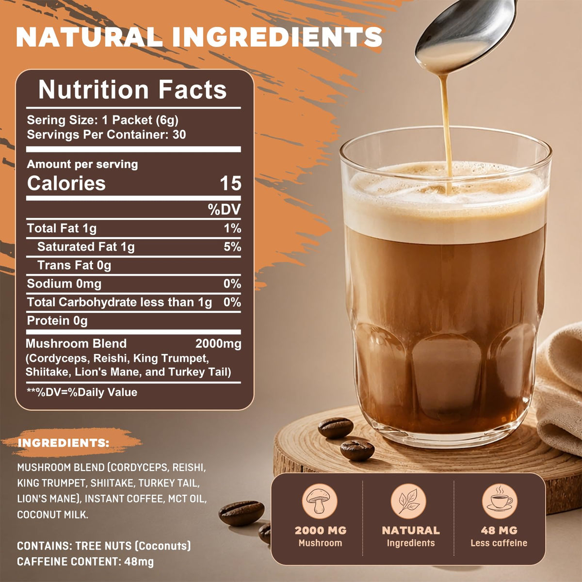 Sachets individuels de café aux champignons Balincer