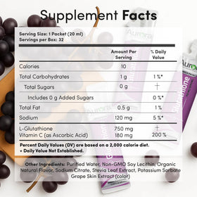 Sachets individuels de Glutathione Liposomal Vida Lifescience