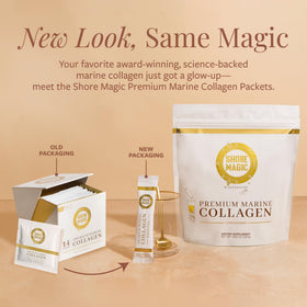 Sachets individuels de la poudre de collagène marin Shore Magic
