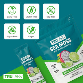Sachets individuels de Mousse Irlandaise TRULABS dans un sac