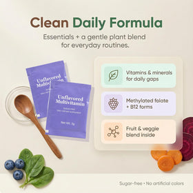 Sachets individuels de poudre de vitamines PRIMEHAVEN dans une main