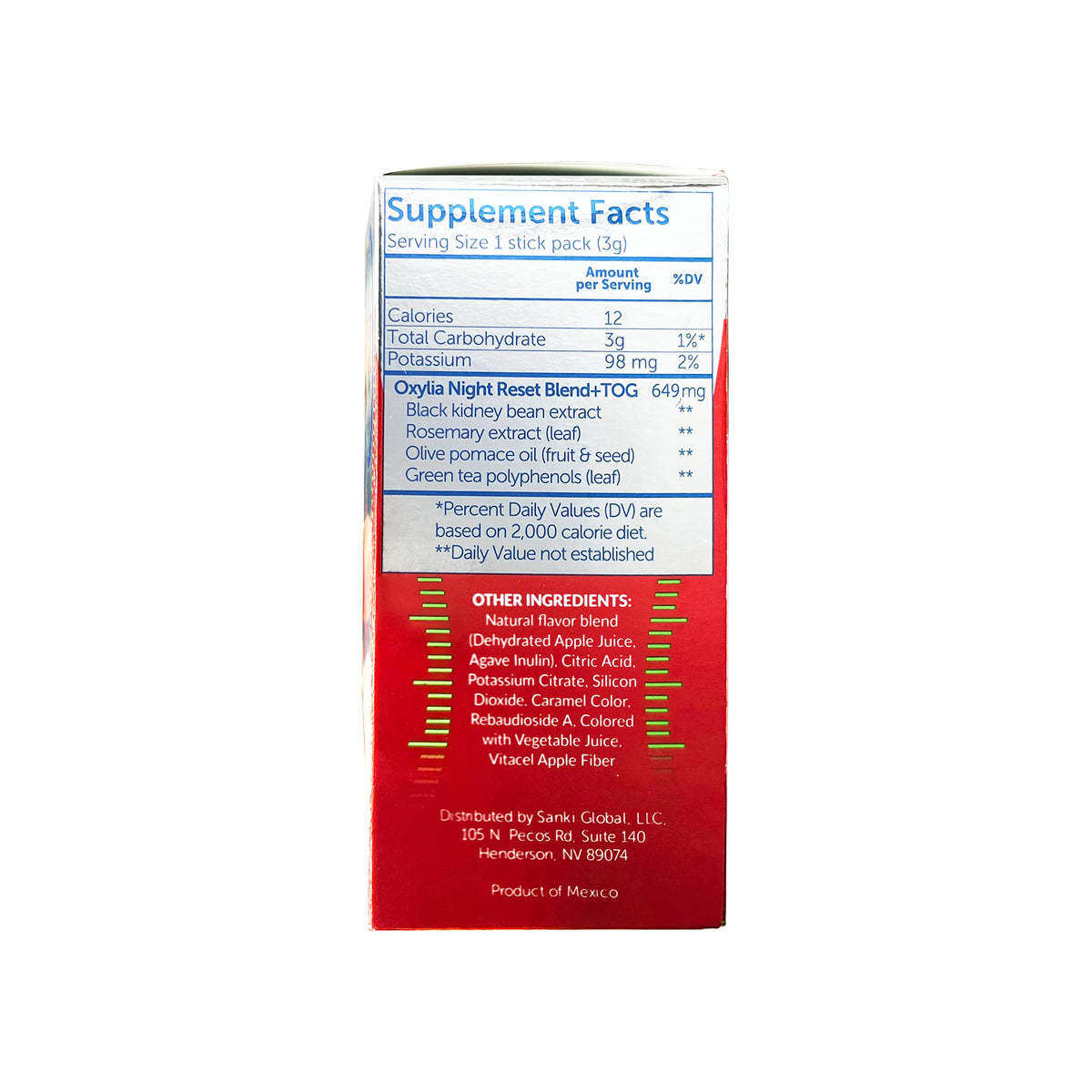Sachets individuels de Sanki Kronuit sur une surface plane