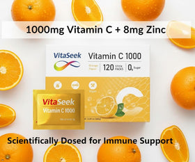 Sachets individuels de VitaSeek Poudre de Vitamine C 1000mg