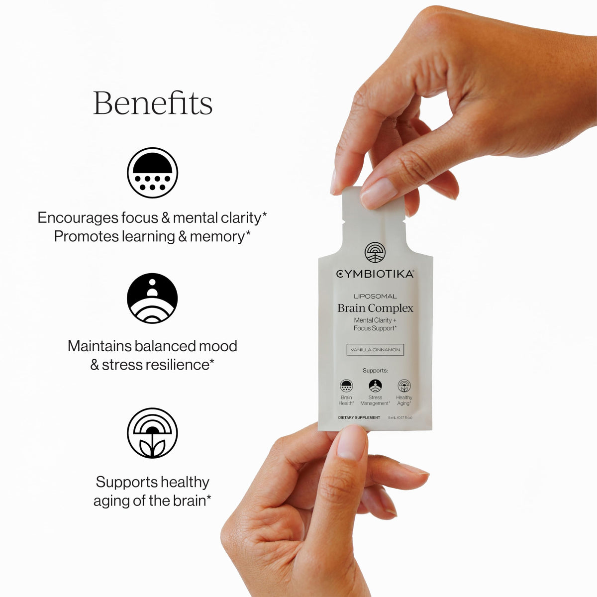 Sachets individuels du Complexe Cérébral Liposomal CYMBIOTIKA
