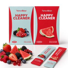 Sachets NEWELLME Happy Cleaner Greens avec saveur de pastèque et de baies