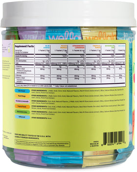 Sachets Wellah L-Glutamine dans un environnement de bureau