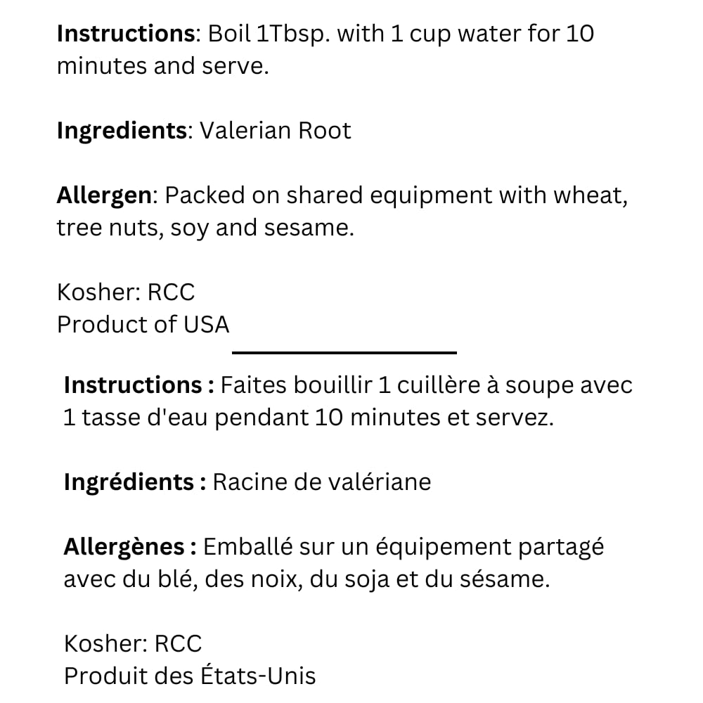 Sadaf Racines de Valériane 59g sachet arrière
