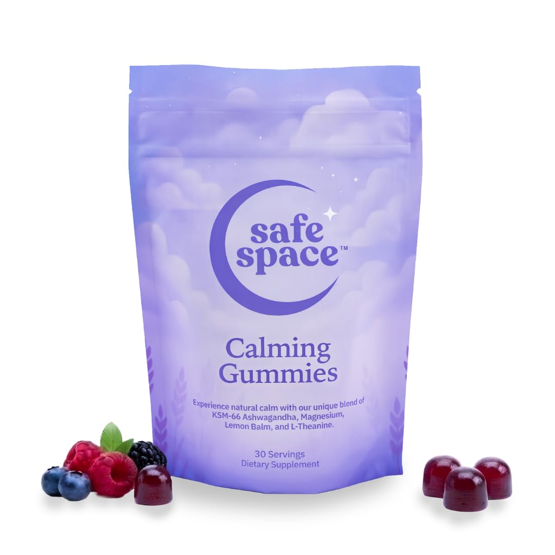 Safe Space Gummies Calming sachet de 60 unités avec baies mélangées et crème