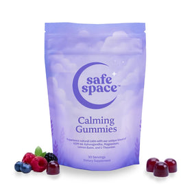 Safe Space Gummies Calming sachet de 60 unités avec baies mélangées et crème