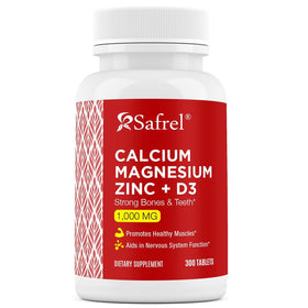 Safrel Calcium Magnésium Zinc 300 comprimés - vue de face