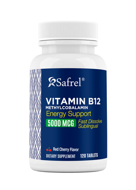 Safrel Vitamine B12 5000 mcg comprimés sublinguaux boîte avant