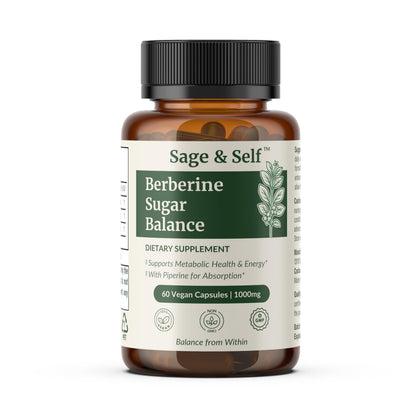 Sage & Self Berberine HCl 1000 mg boîte avant vue