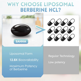 Sahha Berbérine Liposomale 1500mg étiquette détaillée