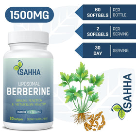 Sahha Berbérine Liposomale 1500mg près d'autres suppléments